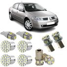 Kit lâmpadas led 6000k lanternas magane 2009 10 11 12 2013
