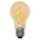 Kit Lâmpadas Led Bulbo Âmbar A60 4W Luz Amarela E27 Bivolt