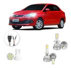 Kit Lampadas Led Chery Celer 2015 A 2016 H1 H7 20000lm
