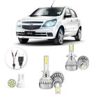 Kit Lampadas Led Chevrolet Agile 2012 A 2016 H1 H7 20000lm