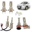 Kit Lâmpadas Led Code Nano Micro 8000k Farol Alto Baixo Milha Sandero 2015 2016 2017 2018 2019 2020