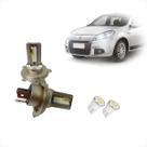 Kit Lâmpadas Led Code Nano Micro 8000k Farol Alto Baixo Sandero 2011 2012 2013 2014