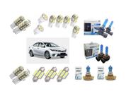 Kit Lâmpadas Led Corolla 2015 2016 2017 Pingo Teto Placa Ré