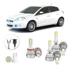 Kit Lampadas Led Fiat Bravo 2010 A 2014 H1 H11 20000lm