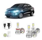 Kit Lampadas Led Fiat Cronos 2017 A 2020 H11 H7 H7 20000lm