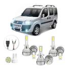 Kit Lampadas Led Fiat Doblo 2001 A 2016 H1 H7 H1 20000lm