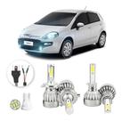 Kit Lampadas Led Fiat Punto 2013 A 2017 H4 H1 20000lm