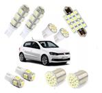 Kit Lâmpadas Led Gol Voyage G4 G5 G6 G7 Pingo Teto Placa Ré