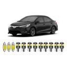 Kit Lampadas Led Internas Premium Toyota Corolla 2015 A 2019 T10 Branco Branco-frio Kit Lampadas Led Internas Premium Toyota Corolla 2015 A 2019 T10 Branco Branco-frio