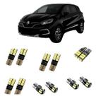 Kit Lâmpadas Led Renault Captur - T10 T10 Branco Branco-frio