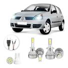 Kit Lampadas Led Renault Clio 2004 A 2012 H1 H7 20000lm