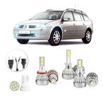 Kit Lampadas Led Renault Grand Tour Todos H8 H1 H7 20000lm