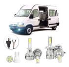 Kit Lampadas Led Renault Master 2002 A 2009 H4 H1 20000lm