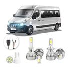 Kit Lampadas Led Renault Master 2013 A 2016 H1 H7 20000lm
