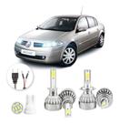 Kit Lampadas Led Renault Megane 2007 A 2010 H1 H7 20000lm