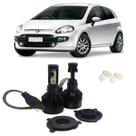 Kit Lâmpadas Led Tech One 8000k Azulado Farol Alto e Baixo Fiat Punto 2008 2009 2010 2011 2012 2013 2014 2015 2016 2017