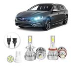 Kit Lampadas Led Volvo V60 2014 A 2016 H7 H9 20000lm