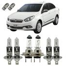 Kit Lâmpadas Originais 3200K Gran Siena Alto Baixo Milha T10
