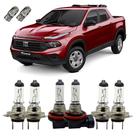 Kit Lâmpadas Originais Fiat Toro Alto Baixo Milha 3200K T10