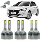 Kit Lâmpadas Peugeot 208 2013 A 2019 Farol Alto Baixo Milha