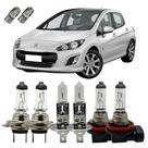 Kit Lâmpadas Peugeot 308 Alto Baixo Milha Halógenas 3200K