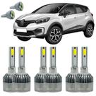 Kit Lâmpadas Renault Captur 2017 Farol Alto Baixo E Milha