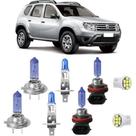 Kit Lâmpadas Renault Duster Super Branca Led Farol Milha Kit Lâmpadas Renault Duster Super Branca Led Farol Milha