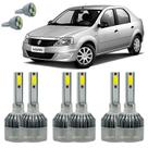 Kit Lâmpadas Renault Logan 2014 Em Diante Alto Baixo E Milha