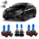 Kit Lampadas Super Branca 8500k Civic 2018 A 2022 + Led T10