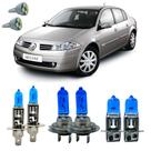 Kit Lampadas Super Branca 8500k Megane 2000 A 2006 + Led T10