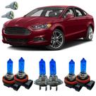 Kit Lampadas Super Branca Ford Fusion 2006 A 2016 + Led T10