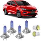 Kit lâmpadas super brancas fiat cronos