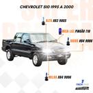 Kit Lâmpadas Super Brancas TechOne Chevrolet S10 1995 a 2000 com Brinde