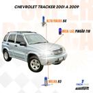 Kit Lâmpadas Super Brancas TechOne Chevrolet Tracker 2001 a 2009 com Brinde