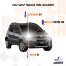 Kit Lâmpadas Super Brancas TechOne Fiat Uno 1985 em diante Todos com Brinde