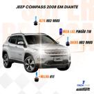 Kit Lâmpadas Super Brancas TechOne Jeep Compass 2008 em diante com Brinde