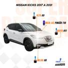 Kit Lâmpadas Super Brancas TechOne Nissan Kicks 2017 a 2021 com Brinde