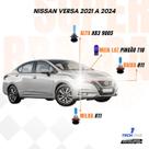 Kit Lâmpadas Super Brancas TechOne Nissan Versa 2021 a 2024 Brinde