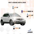 Kit Lâmpadas Super Brancas TechOne VW TCross 2019 a 2022 com Brinde