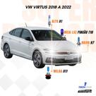 Kit Lâmpadas Super Brancas TechOne VW Virtus 2018 a 2022 com Brinde