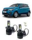 Kit Lampadas Super Led Farol Alto E Baixo Fiat Mobi H4