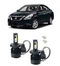 Kit Lampadas Super Led Farol Alto E Baixo Nissan Versa