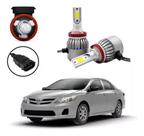 Kit lâmpadas super led farol milha corolla 2010 2011