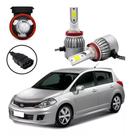 Kit lâmpadas super led farol milha nissan tiida 2007 2008