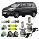Kit Lâmpadas Super Led GM Spin Farol Alto Baixo + Leds