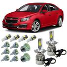 Kit Lâmpadas Super Led H4 GM Cruze Farol Alto Baixo + Leds