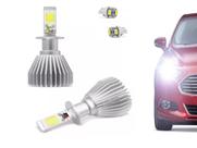 Kit Lâmpadas Super Led Headlight H4 2D 6000k + Pingos