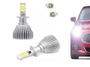 Kit Lâmpadas Super Led Headlight H4 2D 6000k + Pingos