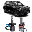 Kit Lampadas Super LED Renegade Farol Baixo Alto E Milha