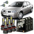 Kit Lâmpadas Super Led Y3 Renault Megane 2000 A 2006 + T10